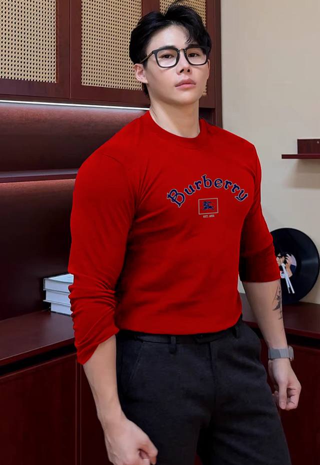 Bbr* Burberry 25S New Modal Long-Sleeve T-Shirt. A refreshed and upgraded versat