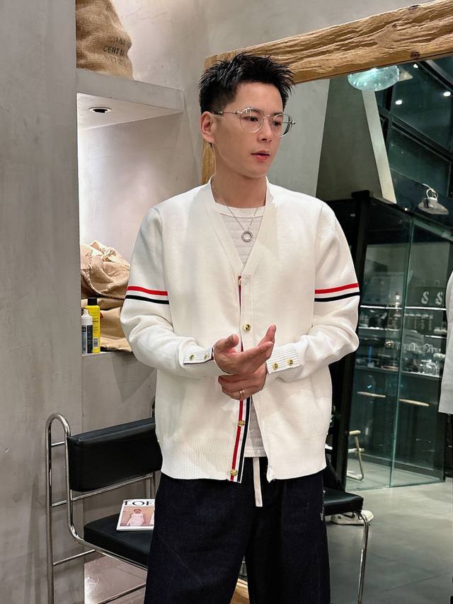 Tb 2025 Autumn/Winter New Arrival Wool Blend Cardigan Sweater, Original Quality,