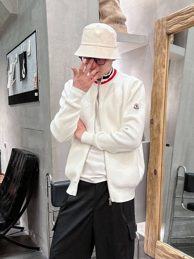 Moncler High-Neck Cardigan Wool Sweater - An absolute must-have! Renowned world