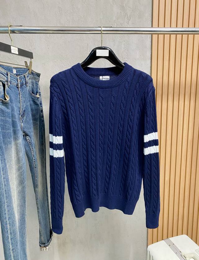 Moncler 2025 Autumn/Winter New Knitted Wool Sweater. High-quality Italian impor