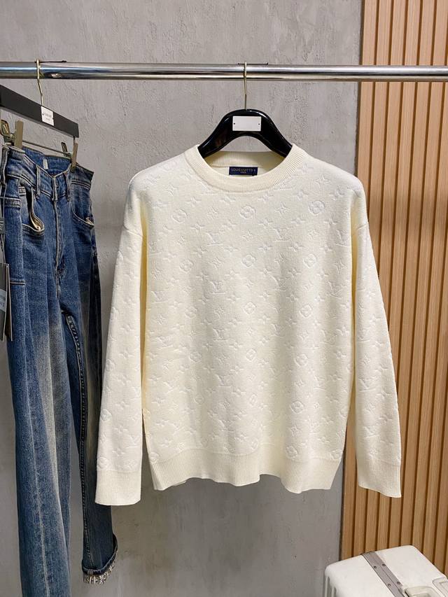 Lv 2025 Autumn/Winter New Knitted Wool Sweater. High-quality Italian imported wo