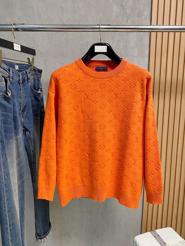 Lv 2025 Autumn/Winter New Knitted Wool Sweater. High-quality Italian imported wo