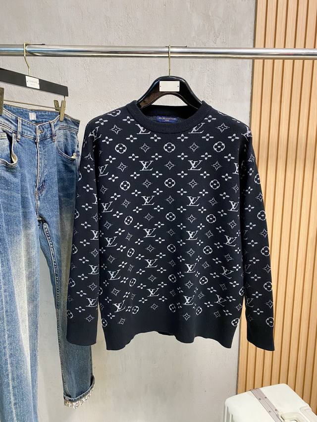 Lv 2025 Autumn/Winter New Knitted Wool Sweater. High-quality Italian imported wo