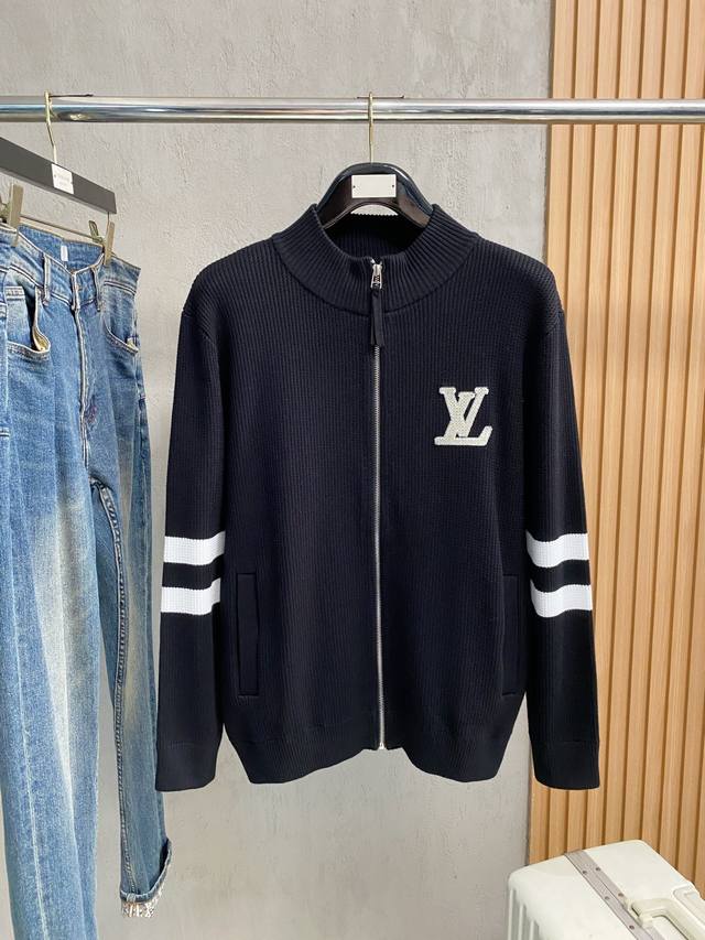 Lv 2025 Autumn/Winter New Knitted Wool Sweater. High-quality Italian imported wo