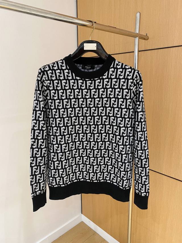Fendi 2025 Autumn/Winter New Wool Sweater. High-quality Italian imported wool bl