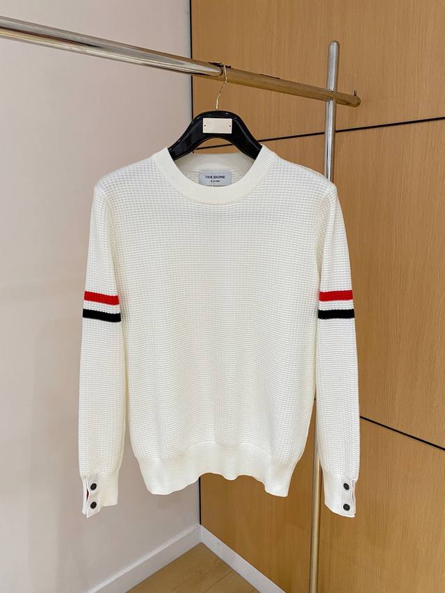 Tb 2025 Autumn/Winter New Wool Sweater. High-quality Italian imported wool blend