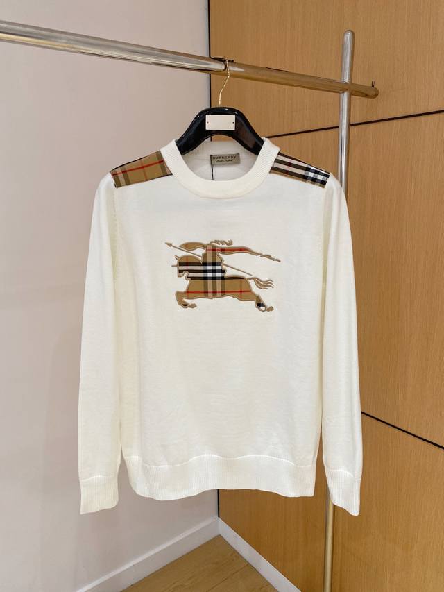 Burberry 2025 Autumn/Winter New Wool Sweater. High-quality Italian imported woo