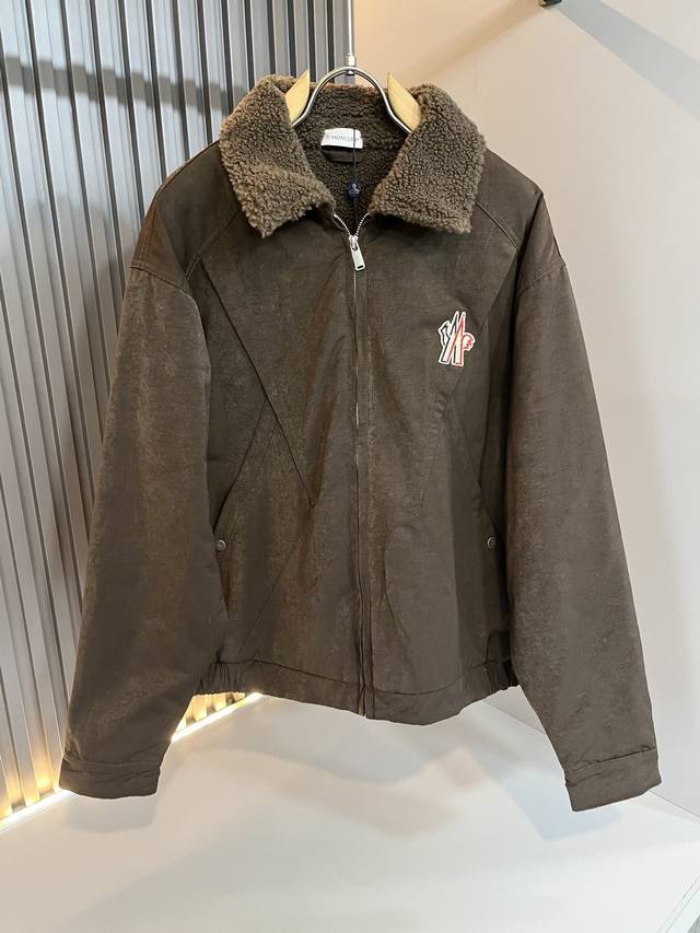 Monc*Ler 2025 Autumn/Winter Classic Lambswool Jacket, Urban Fashion Casual Style