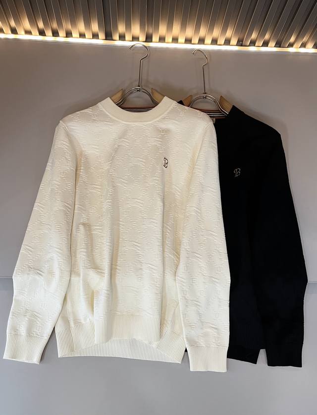 Bur*Erry 2025 Autumn/Winter New Men's Knitted Wool Sweater, featuring the brand'