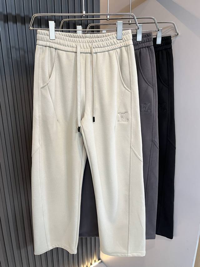 Louls**Vultt*N 2025 Autumn/Winter New Elastic Waist Casual Pants! Features front