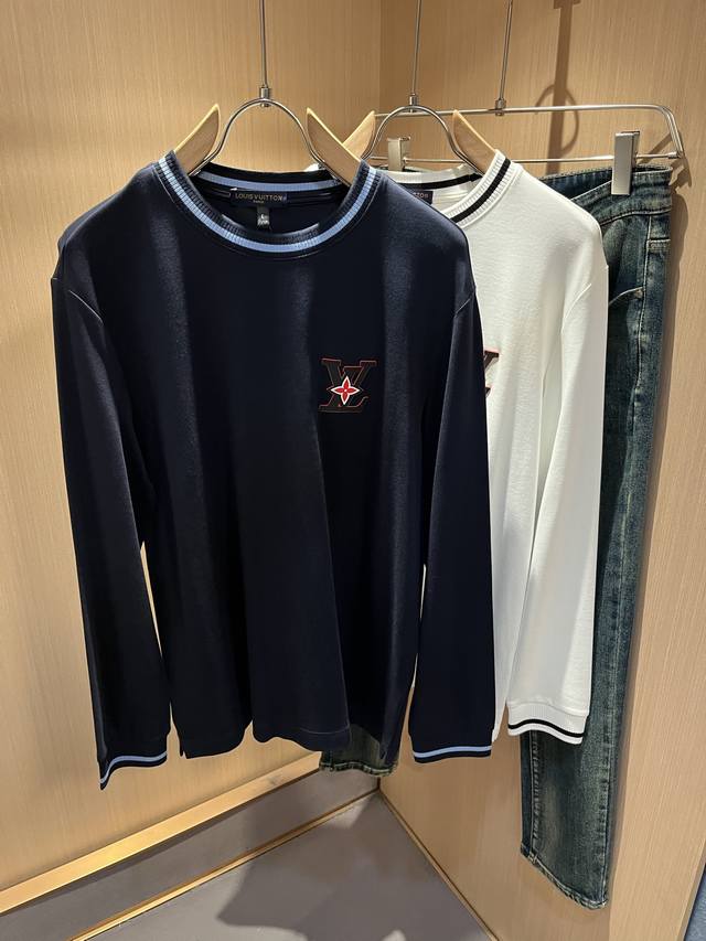 Louis Vuitt 2025 Autumn/Winter New Men's Long-Sleeved Base Layer Shirt, extremel