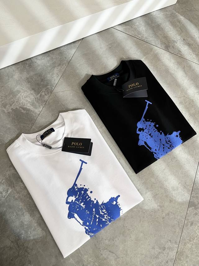 Polo Sport 2026 Spring/Summer New Short-Sleeve T-Shirt, a simple solid color fa