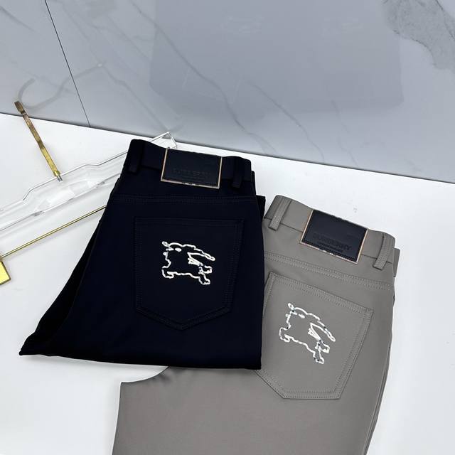 Bbr Burberry high-end custom-made, 2025 Autumn/Winter latest casual trousers, fi