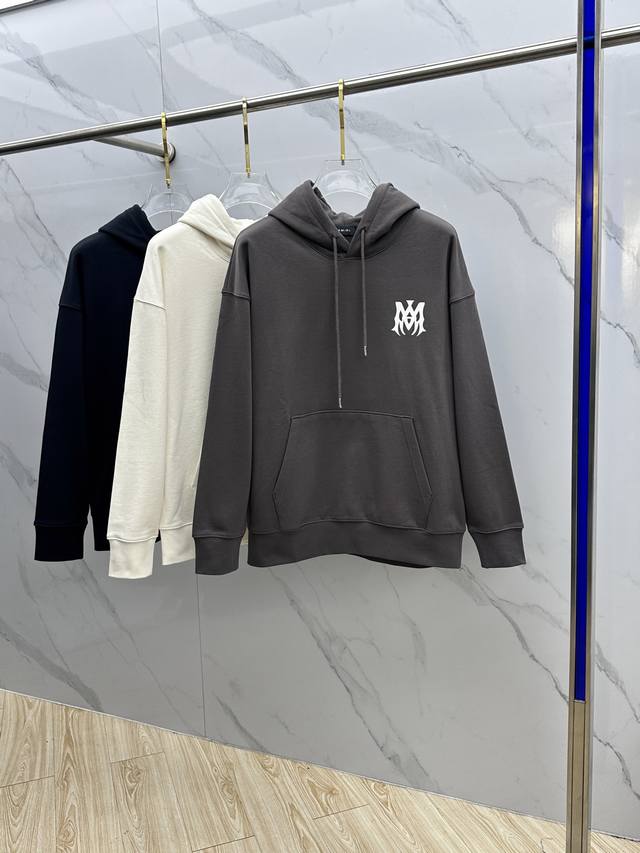 Amiri 2025Ss Autumn/Winter New Printed Hooded Sweatshirt. Exuding superior fashi