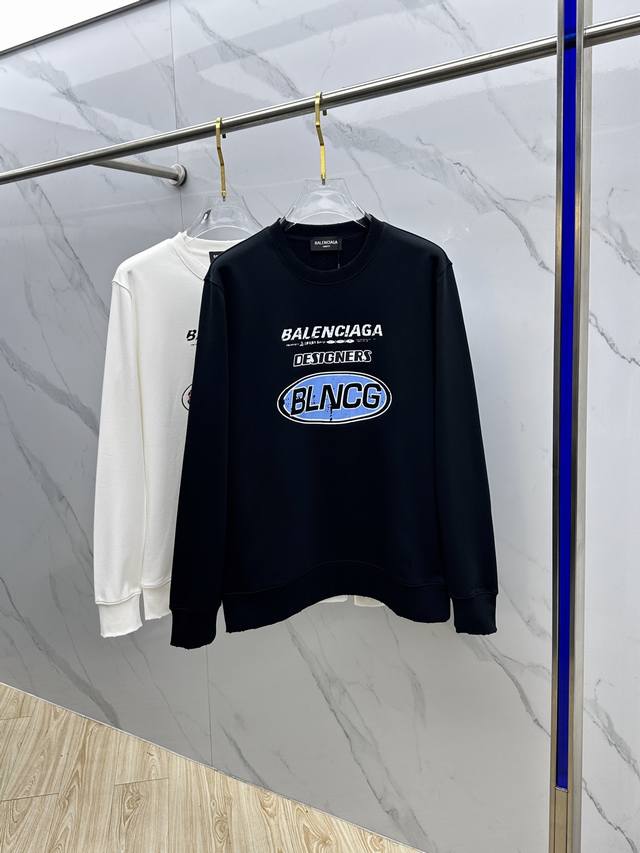 Balenciaga 2025 Autumn/Winter New Arrival Print Crew Neck Sweatshirt. Exuding so