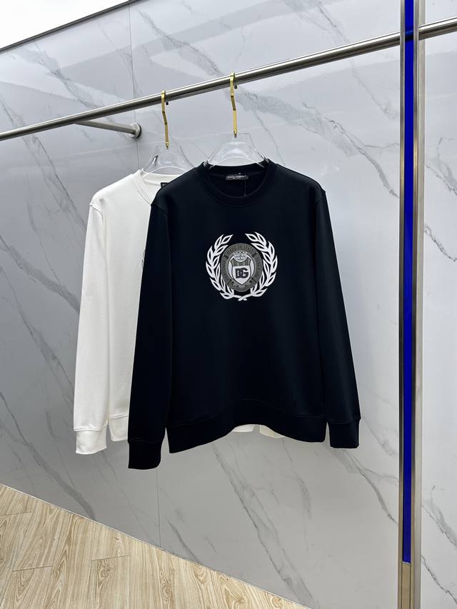 Dg Dolce & Gabbana 2025 Autumn/Winter New Printed Crew Neck Pullover Sweatshirt.