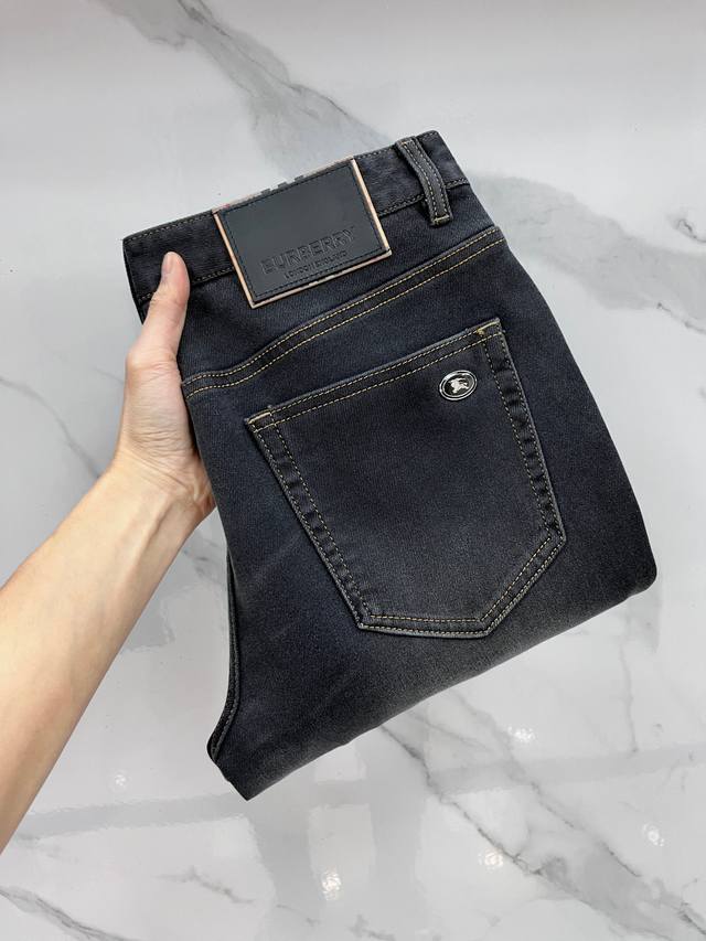 Burberry high-end custom-made 2025 early autumn latest denim jeans, available i