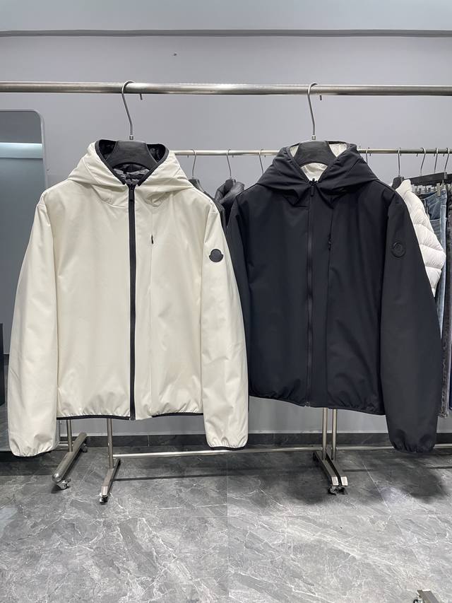 Mon25Fw Autumn/Winter New Simple Solid Color Casual Reversible Down Jacket! A cl