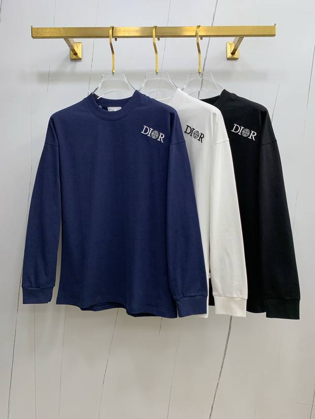 Dior 25Ss Autumn New Arrival, New Trade Order, Crew Neck Long Sleeve Base Shirt