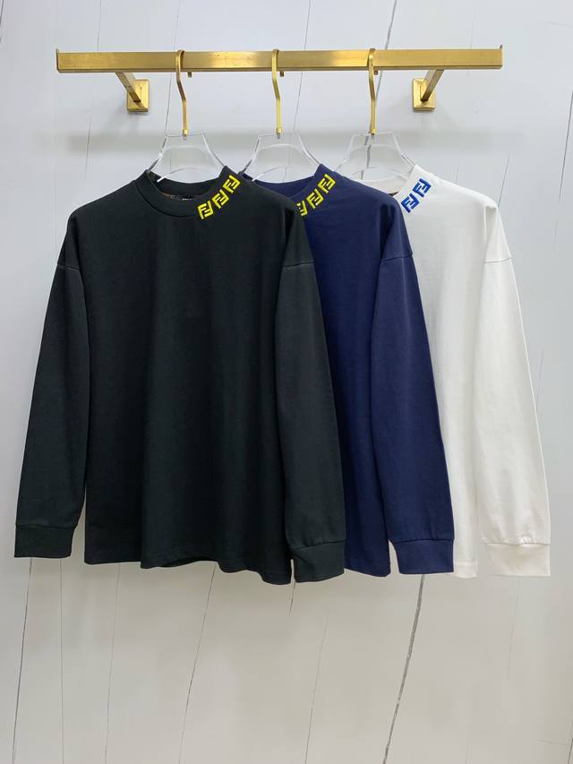 Fendi 25Ss Autumn New Arrival, New Trade Order, Crew Neck Long Sleeve Base Shirt