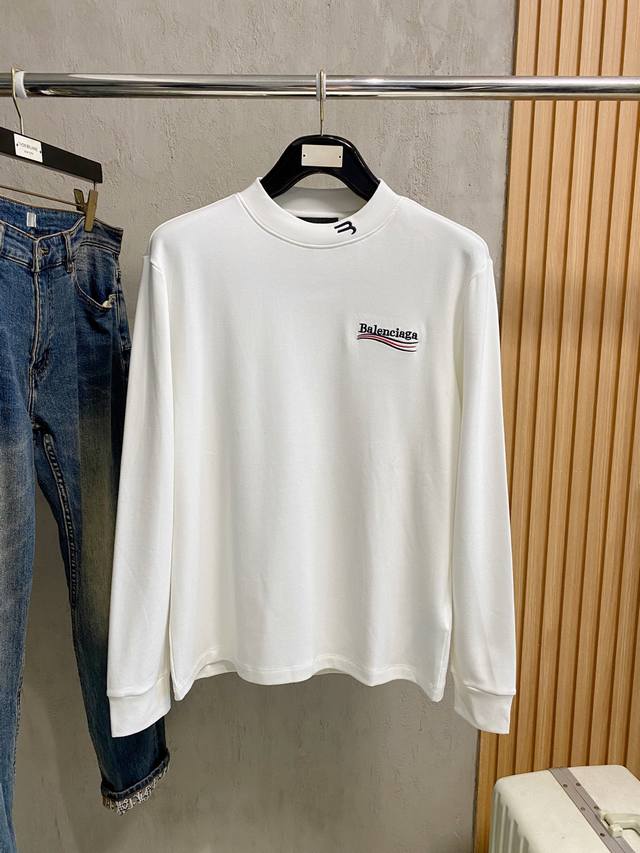 Balenciaga 25Ss Autumn New Arrival, Trade Order Round Neck Long Sleeve Base Shi