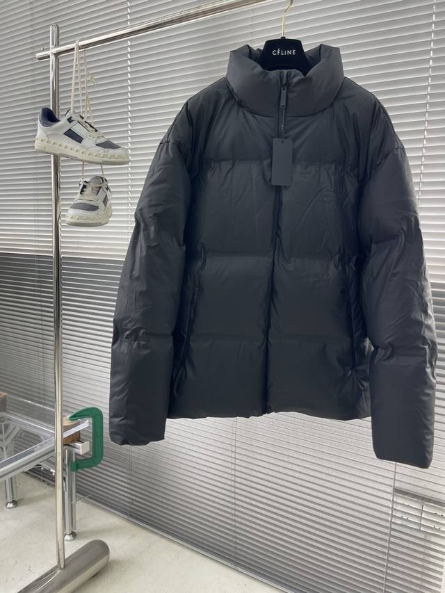 prad 023 Autumn/Winter New Logo Embossed Stand Collar Down Jacket Sizes: M-XL Sh