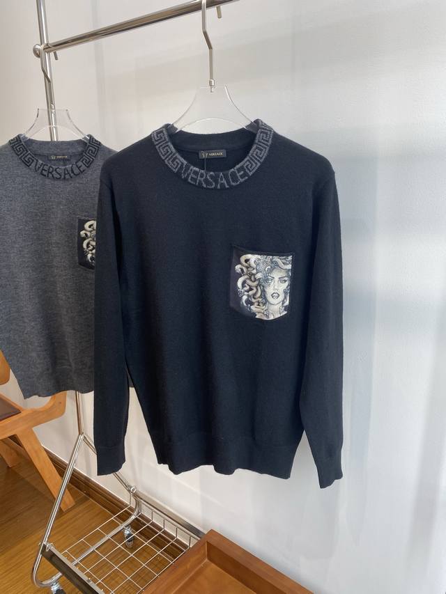 Versace 25Ss Autumn/Winter New Arrival Sweater - Exclusive Deal! Imported origin
