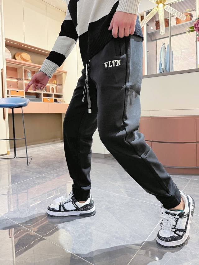 Valentino top-quality, extra-thick style! 2025 Autumn/Winter new casual trouser