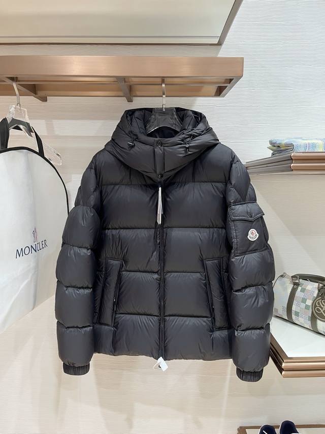 Top-tier premium down jacket, Moncler Couyere, detachable hood, convertible stan