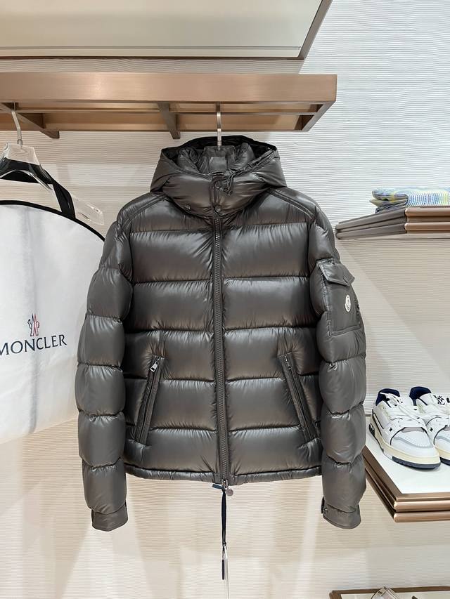 New color: Gray goose down Moncler popular style 2025 Autumn/Winter new style O