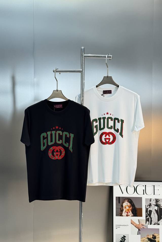 Top-tier style! Gucc*25S new modal T-shirt. The most stylish item this season. L