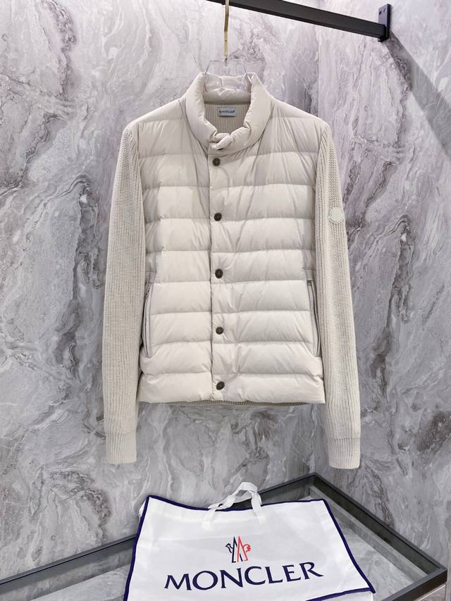 Moncler 2025 Autumn/Winter New Down Jacket, knitted and patchwork down jacket ma
