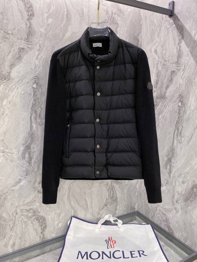 Moncler 2025 Autumn/Winter New Down Jacket, knitted and patchwork down jacket ma