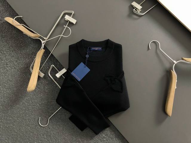 L Brand * Slightly Wide Fit M-XXL 2025 Autumn/Winter Crew Neck Wool Sweater. Fea