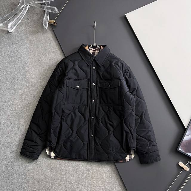 Bur*, 2025 Autumn/Winter New Reversible Cotton-padded Jacket, Original 1:1 Custo