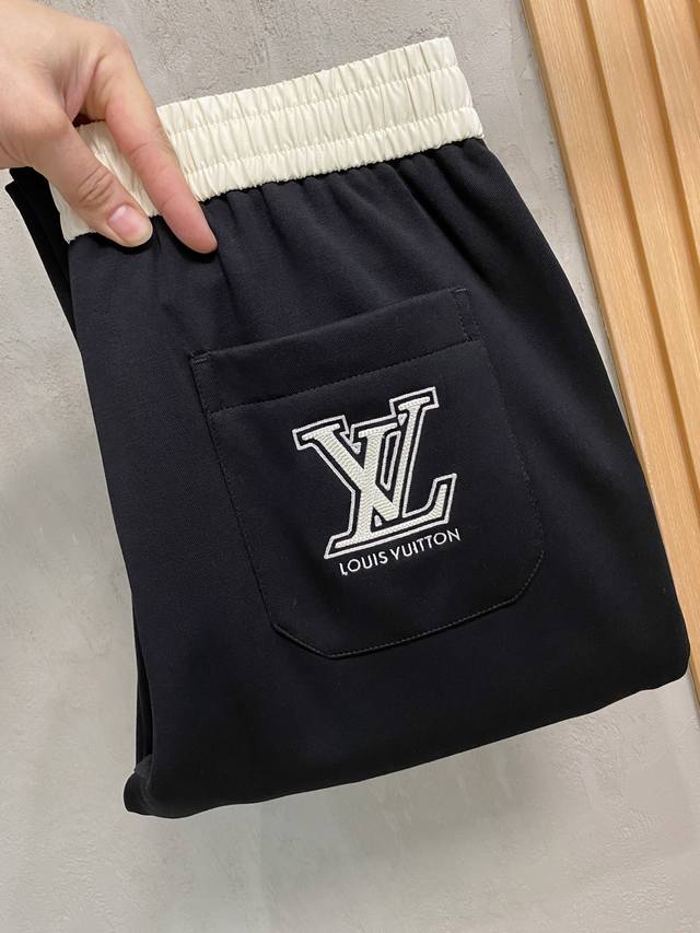 Lv Louis Vuitton 2025 Autumn/Winter New Men's Premium Casual Pants, Top-Quality