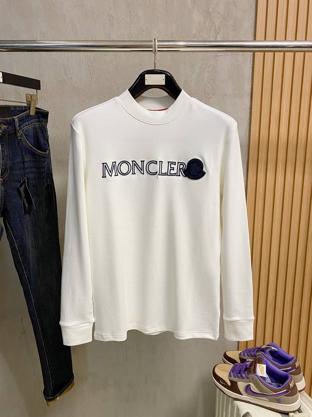 Moncler 2025 Autumn/Winter New Fashion Casual Long-Sleeve T-Shirt, made from sel