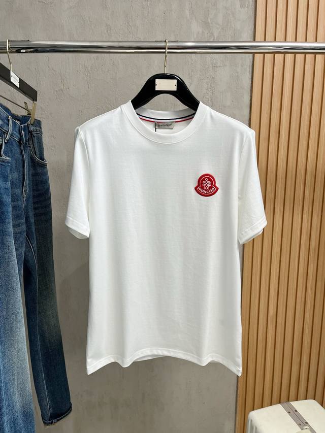 Moncler 2026 Spring/Summer New Arrival Crew Neck Short-Sleeve T-Shirt with Lett