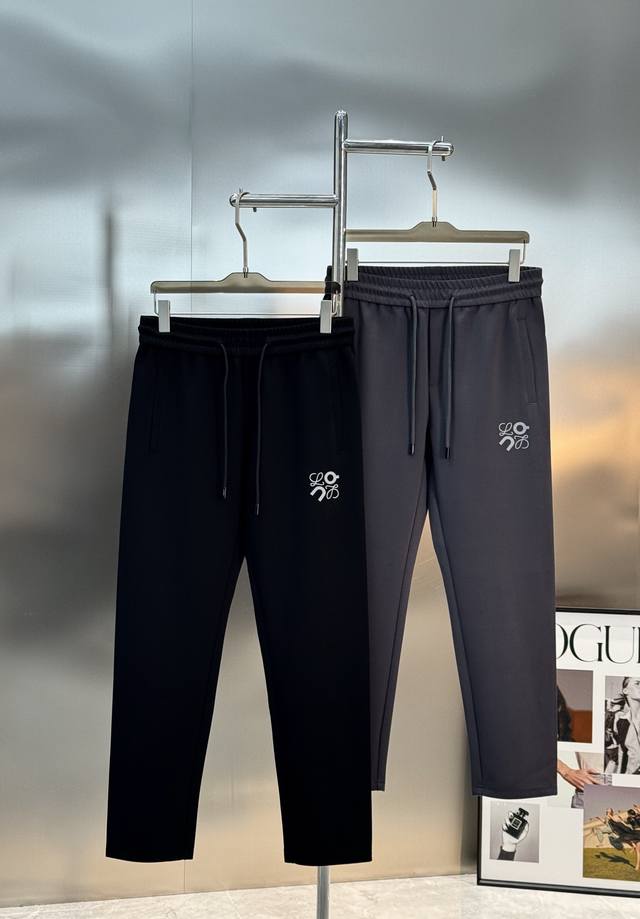 Loewe 25S New Anagram Casual Pants. New collaboration with Onprune. Slim straigh