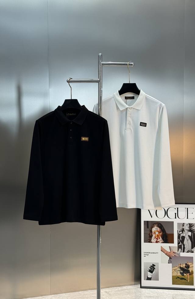 Loro Piana 25S Autumn/Winter New Men's Casual Polo. Featuring the latest classic