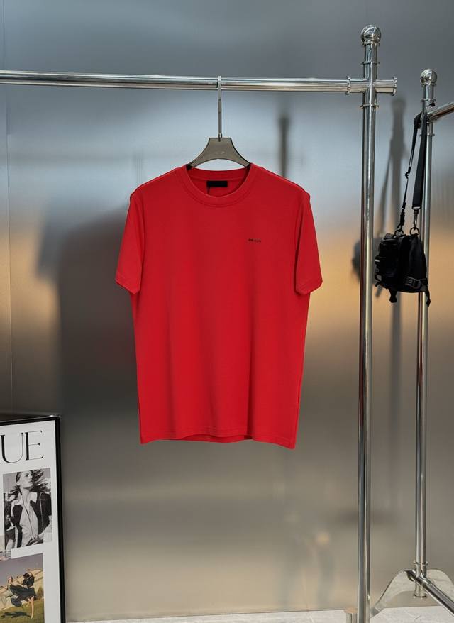 Prada 25S New Modal T-Shirt. Basic style recommended! Clean and crisp. Classic