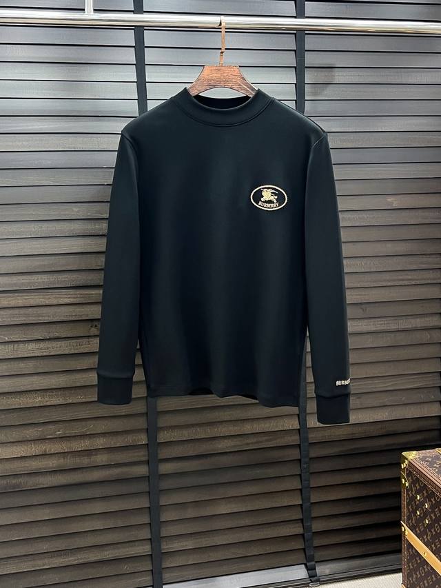 Burberry #25 Autumn/Winter German Fleece Fleece Lined Base Layer Shirt This seem