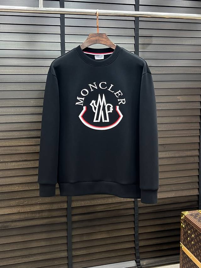 Moncler #25 Autumn/Winter 8-Piece Air Layer Crew Neck Sweatshirt Unisex Fashiona