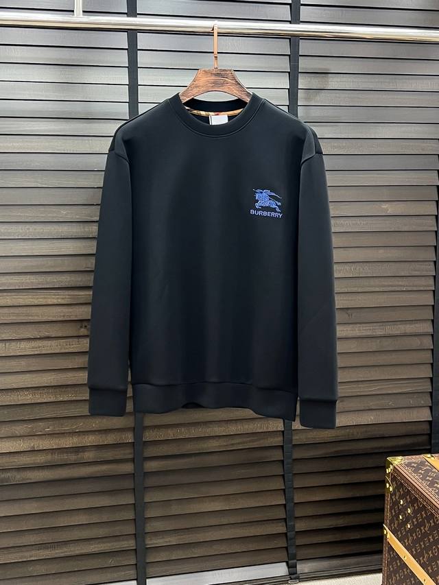Burberry #25 Autumn/Winter Air Layer Crew Neck Sweatshirt Unisex Fashionable Cas