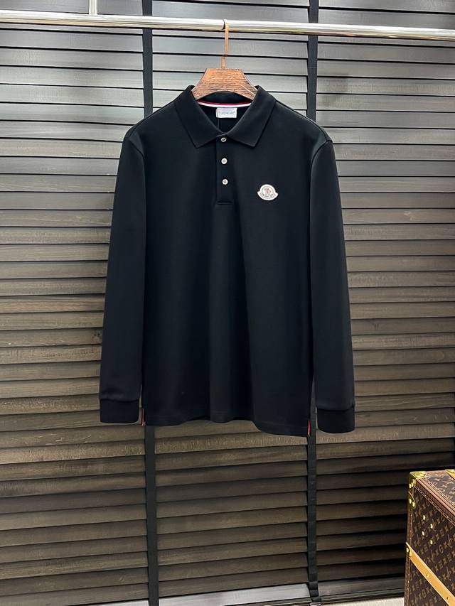 Moncler # 2025 Autumn/Winter New Arrival Long-Sleeve Polo Shirt ( ) High-end cus