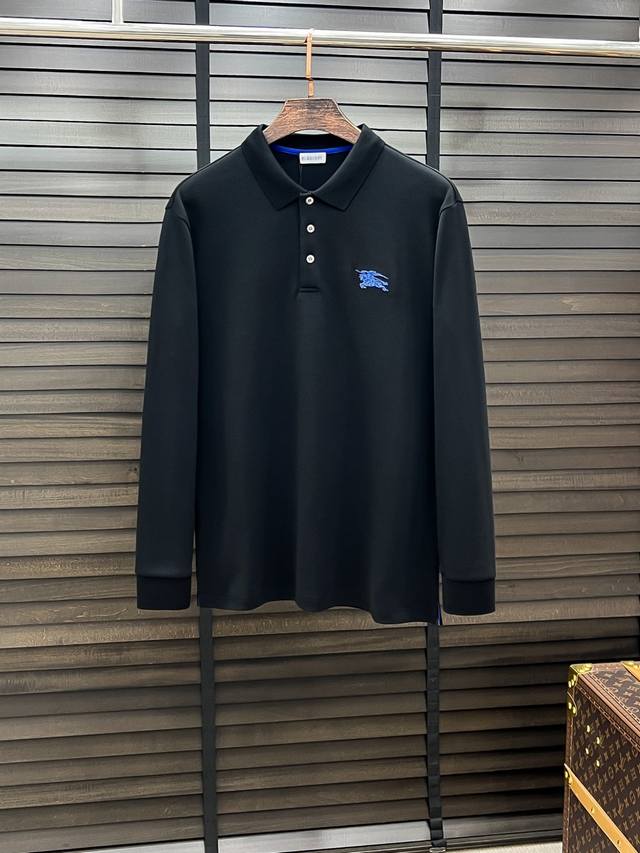 Burberry # 2025 Autumn/Winter New Arrival Long-Sleeve Polo Shirt ( ) High-end cu