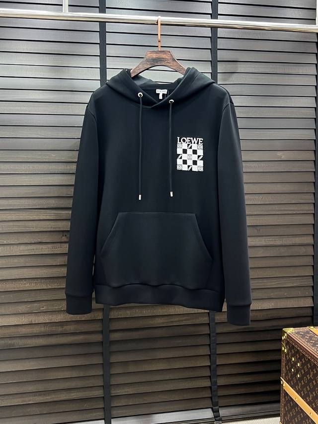 Loewe #25 Autumn/Winter Air Layer Hooded Sweatshirt Unisex Fashionable Casual Sw