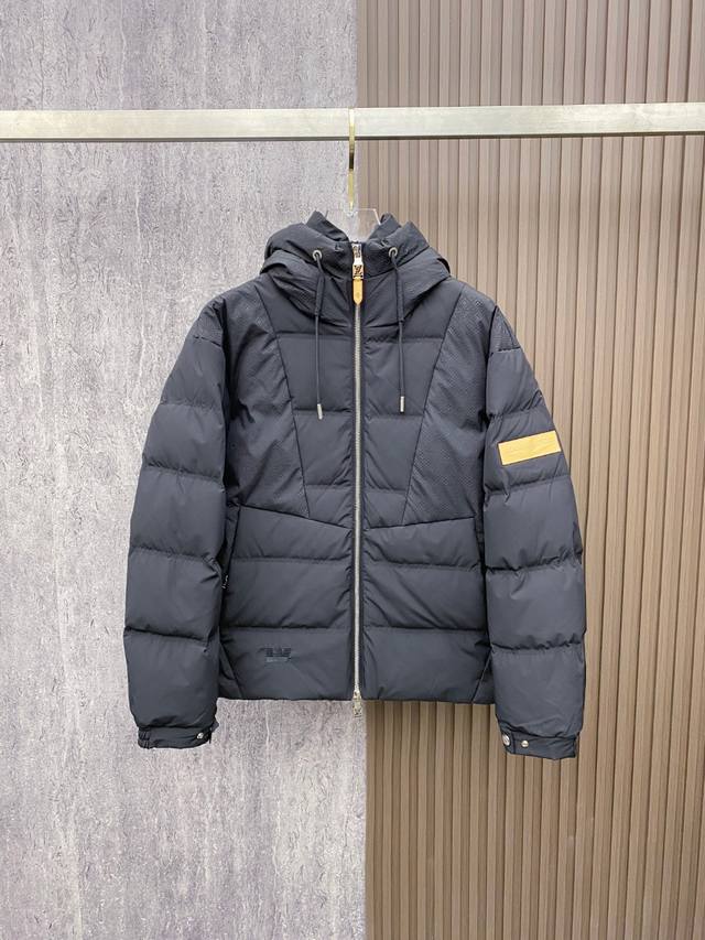 Louis Vuitton Fall/Winter 2025 New Down Jacket. Featuring an embossed Lv logo mo