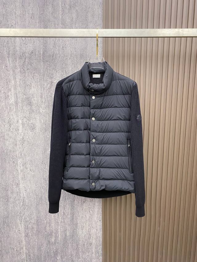 Moncler 2025 Autumn/Winter New Down Jacket, knitted and patchwork down jacket ma