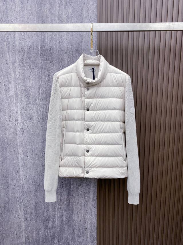 Moncler 2025 Autumn/Winter New Down Jacket, knitted and patchwork down jacket ma